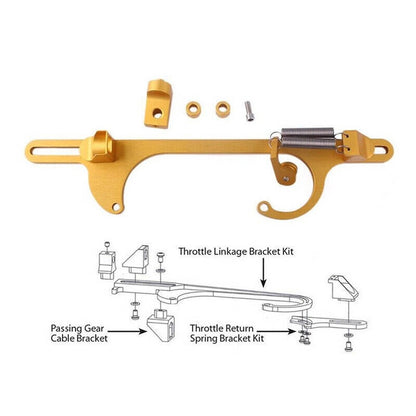 Solidspare Aluminum Throttle Cable Carb Bracket For Holley 4150 4160 Carb 350 400 SBC New