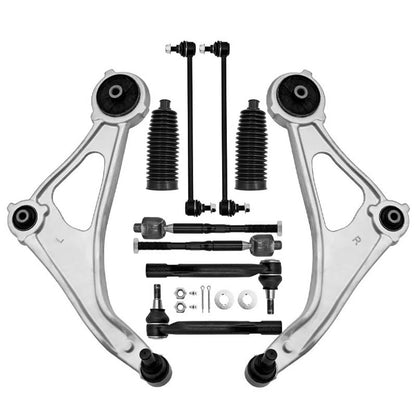 Solidspare 10Pcs Front Lower Control Arm Sway Bar Tie Rod Set For 2013 2014 Nissan Altima