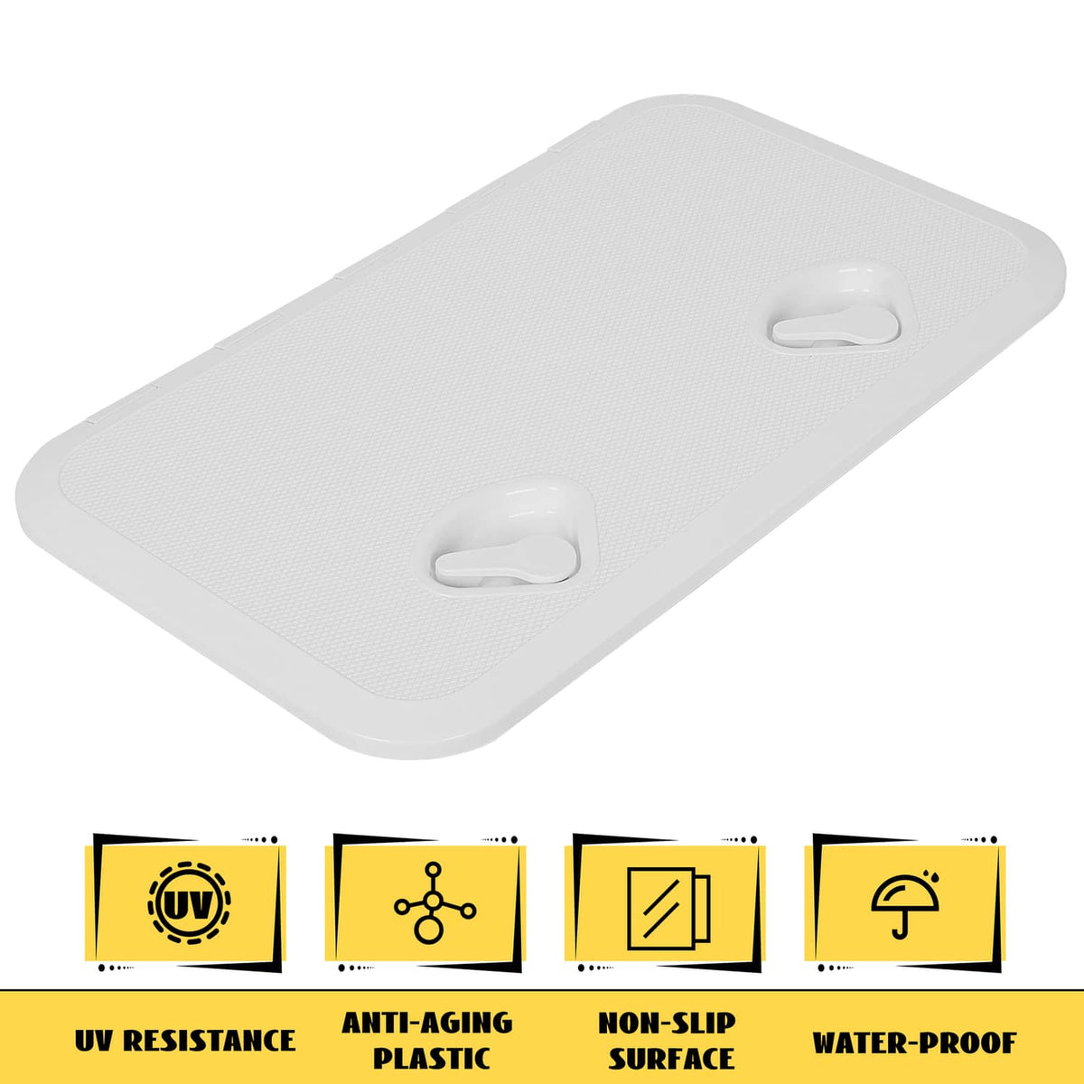 Solidspare 24"x14" Marine Boat Deck Hatch White Boat Access Hatch & Lid Easy installation