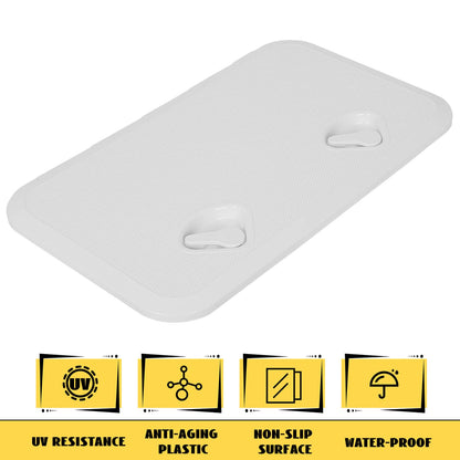 Solidspare 24"x14" Marine Boat Deck Hatch White Boat Access Hatch & Lid Easy installation