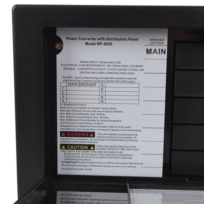 Solidspare WF-8955-AD 8900 Power Converter Battery Chargers for rv, Camper