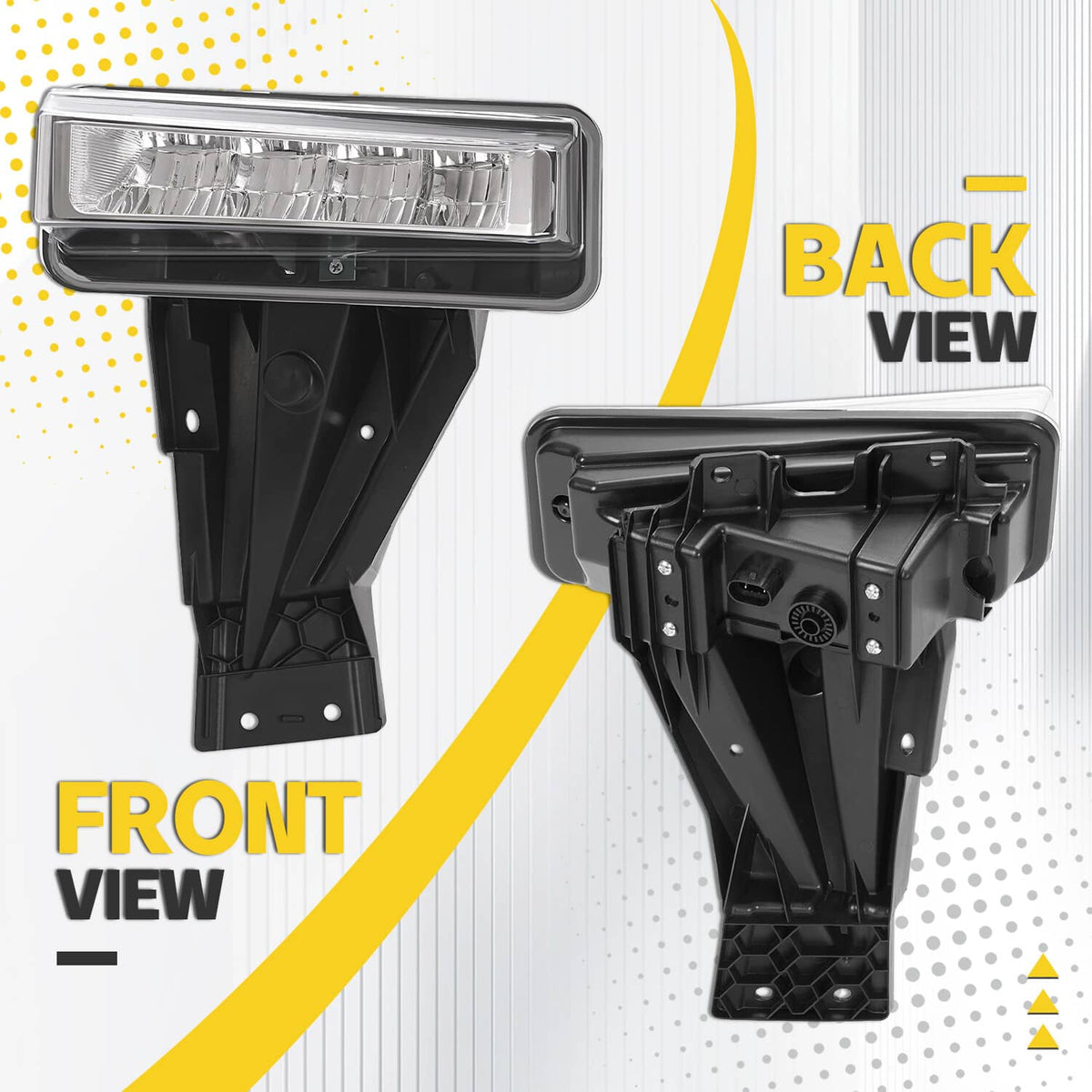 Solid Spare For Ford F-250 F350 F450 Super Duty 20-22 Fog Lamp Lights Driver Side LED
