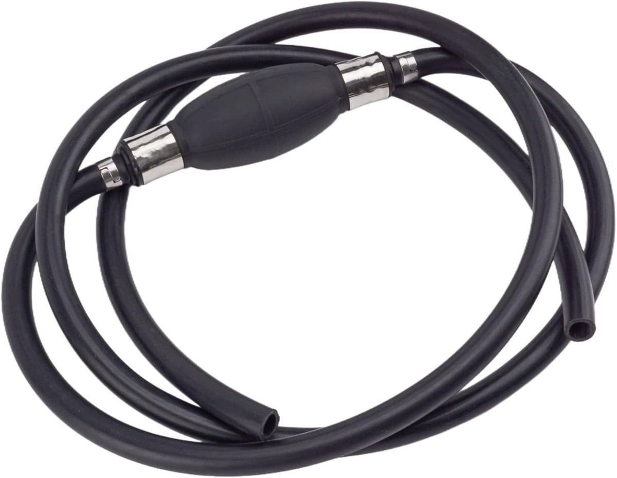 Solid Spare 3/8" Fuel Gas Hose Line Assembly with Primer Bulb Marine Outboard Boat RV Motor