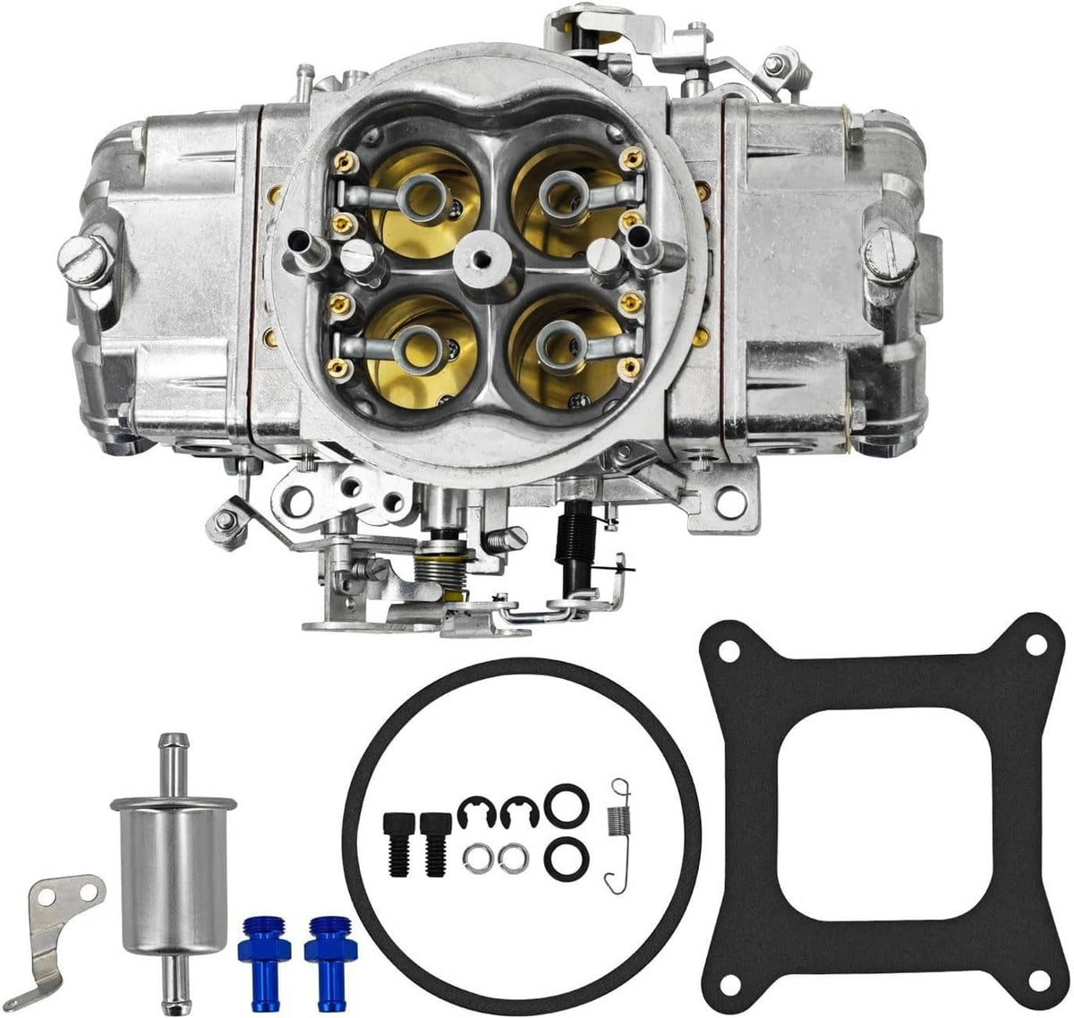 Solidspare BR-67201 850CFM 4 Barrel Carburetor Double Pumper Mechanical Performance Race
