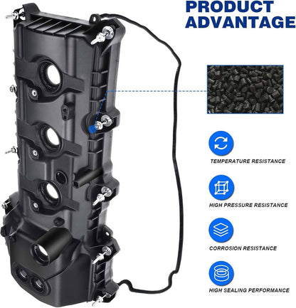 Solidspare 2Pcs Valve Covers Set for 2013-2016 Ford F-150 15-17 Ford Expedition 3.5L Turbo