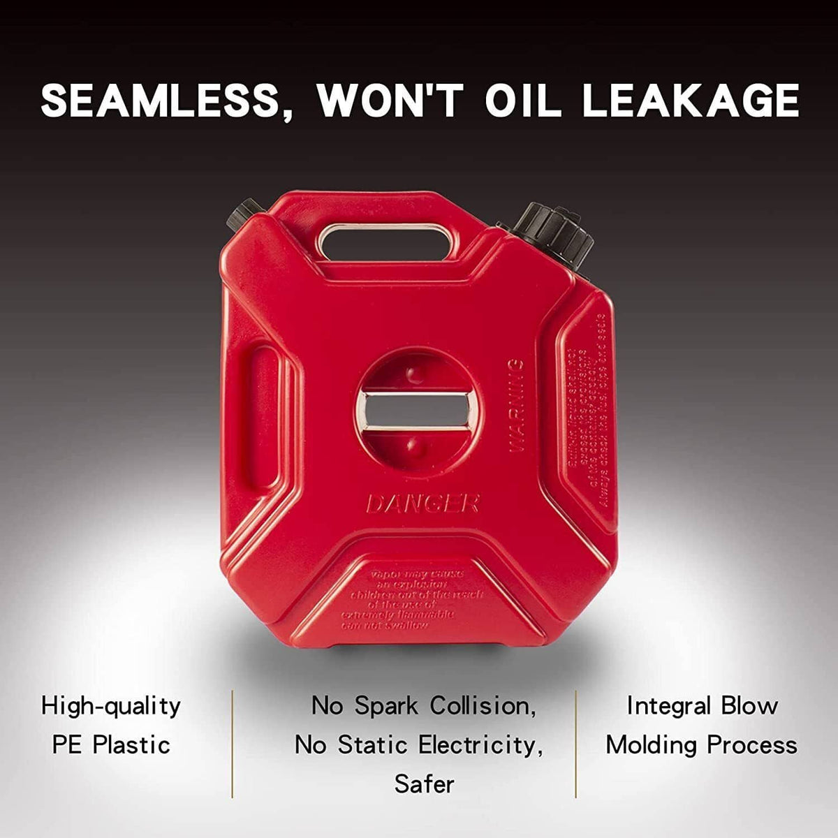 Solidspare ✨5L Gas Fuel Tank Gas Can Oil Storage Can For ATV UTV Gokart Motorcycle Car SUV