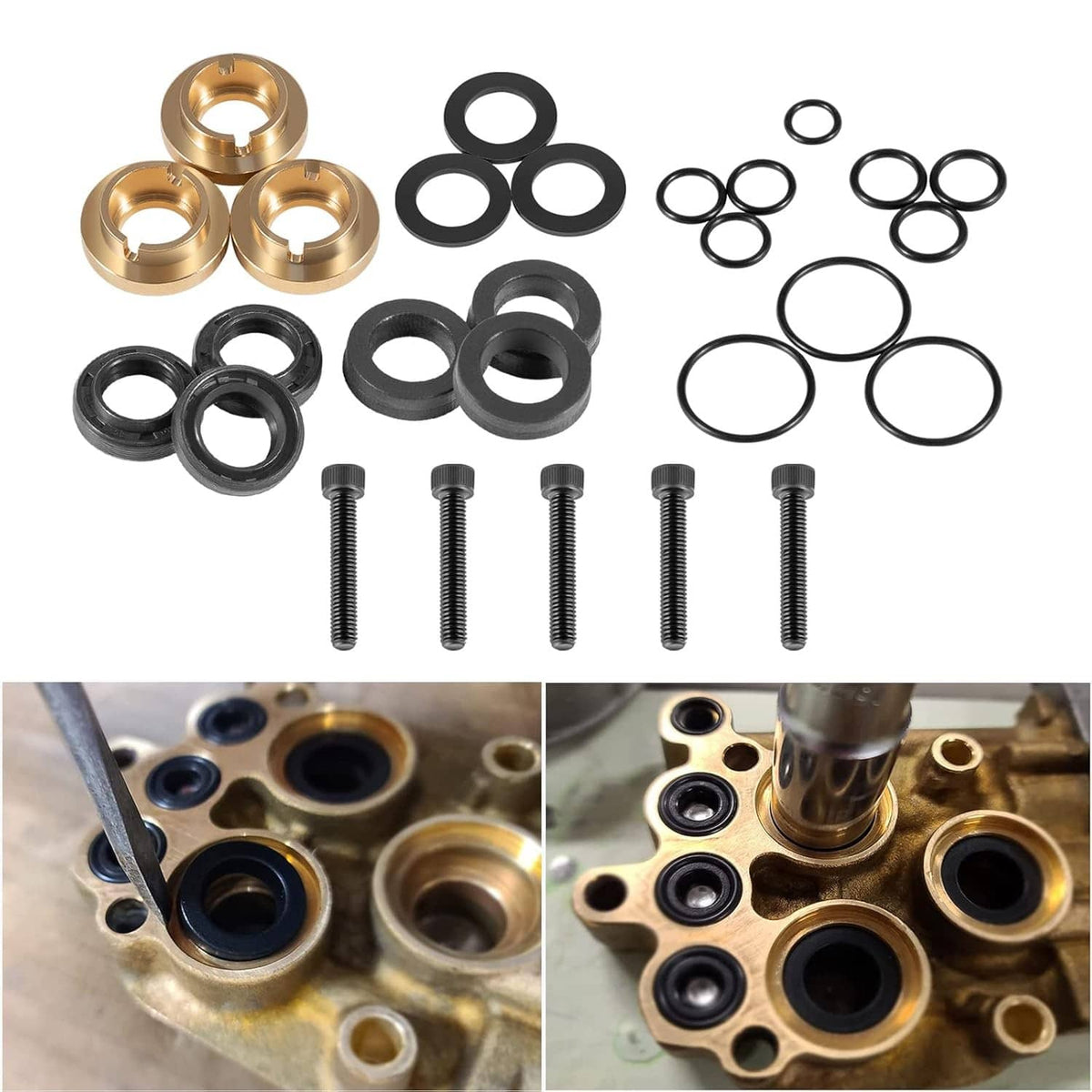Solidspare Pressure Washer Seal Kit Set Compatible with 190595GS（27 Piece）