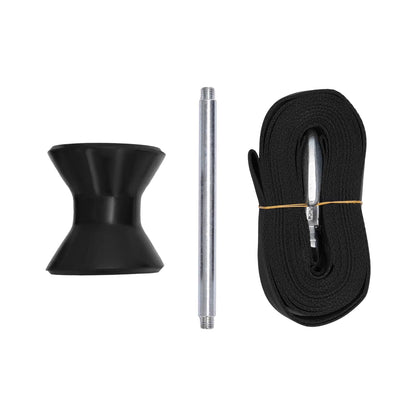 Solidspare Adjustable Winch Stand Winch Post W/ 1400lbs Winch Roller For Boat Trailers