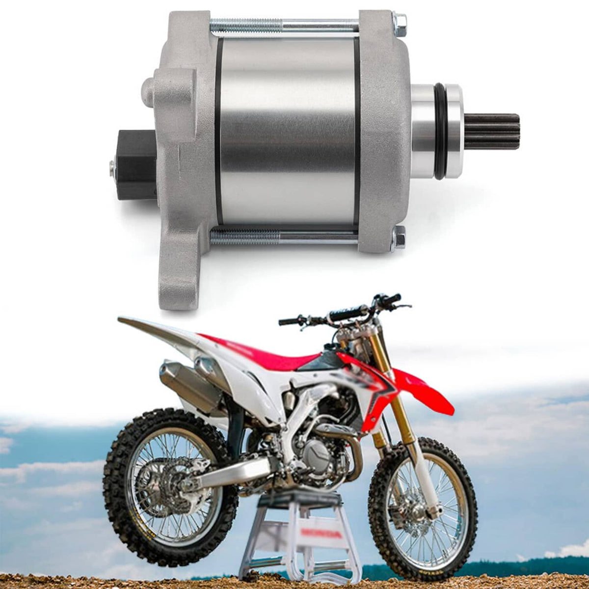 Solidspare For Honda CRF450 CRF450R CRF450RX 2019 2020 2021 2022 2023 2024 Starter Motor