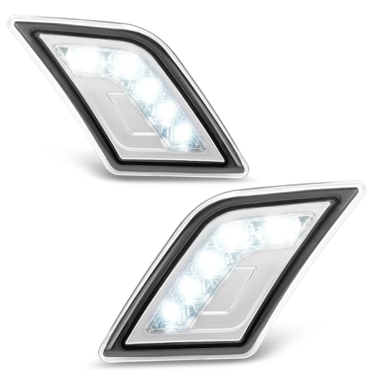 Solid Spare LED Bumper Side Marker Lights For Mercedes-Benz C300/C350/C63 AMG 4-Door 08-11