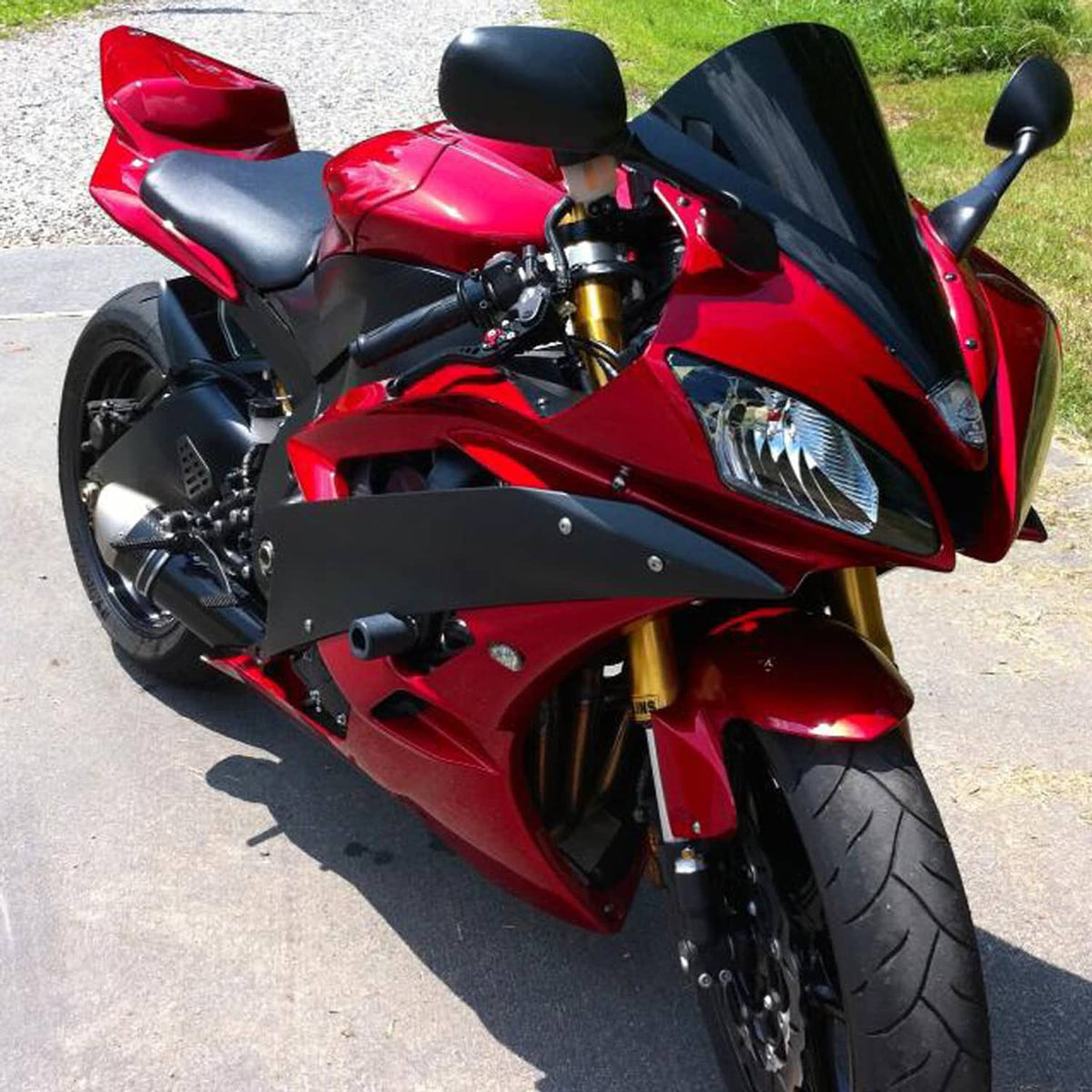 Solidspare Front Headlight Headlamp Assembly Light Fit for Yamaha YZF R6 2006 2007