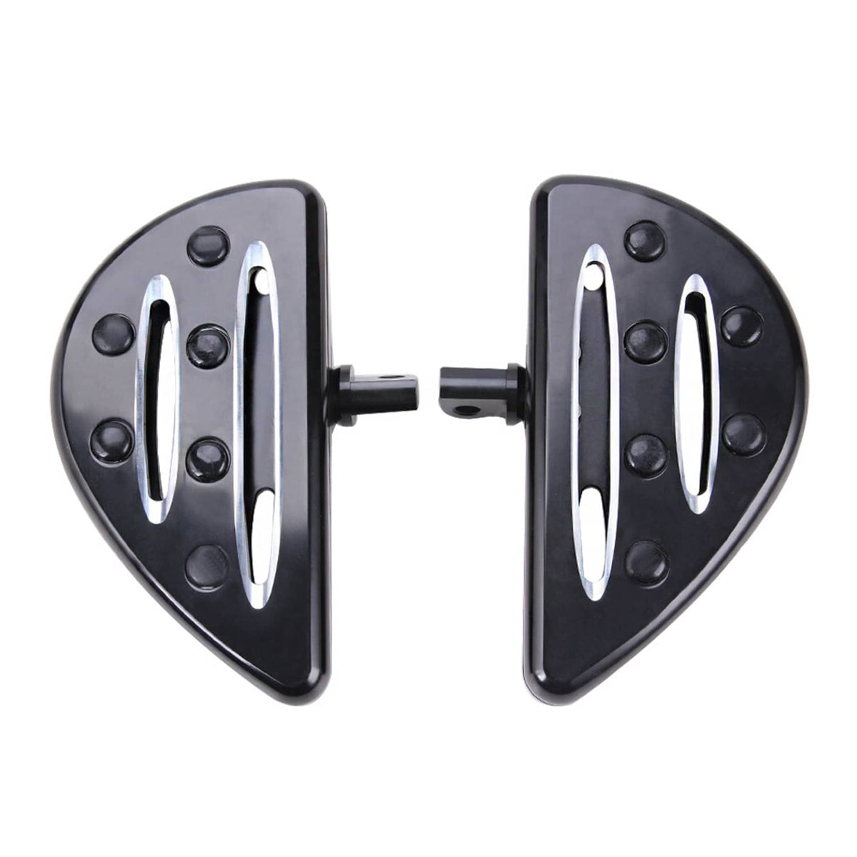 Solidspare Black Front and Rear Floorboard Foot Peg For Harley Touring Street Road Glide
