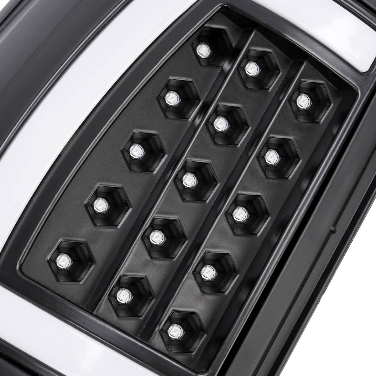 Solid Spare For 2000-2006 Chevy Suburban Tahoe GMC Yukon Black Smoke LED Tube Tail Lights
