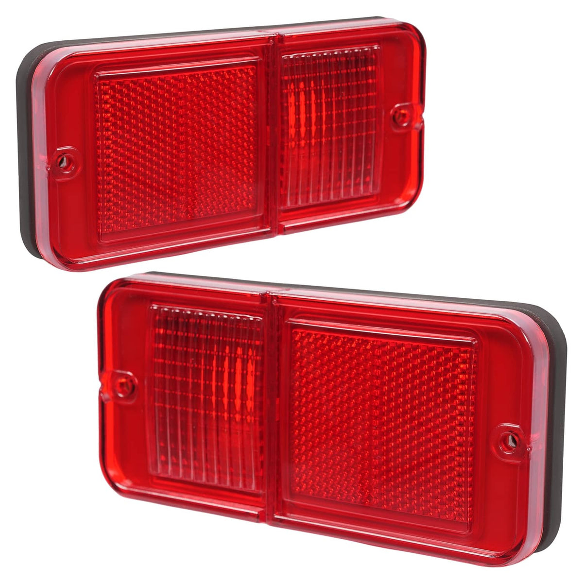 Solid Spare Rear Red Side Marker Lights Set For Chevrolet GMC C/K Pickup Trucks 1968-1972
