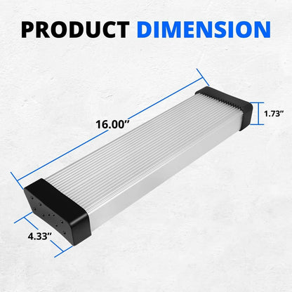 Solidspare Aluminum Boat Trailer Square Fender Mount and Step Pad Bolt On Brackets