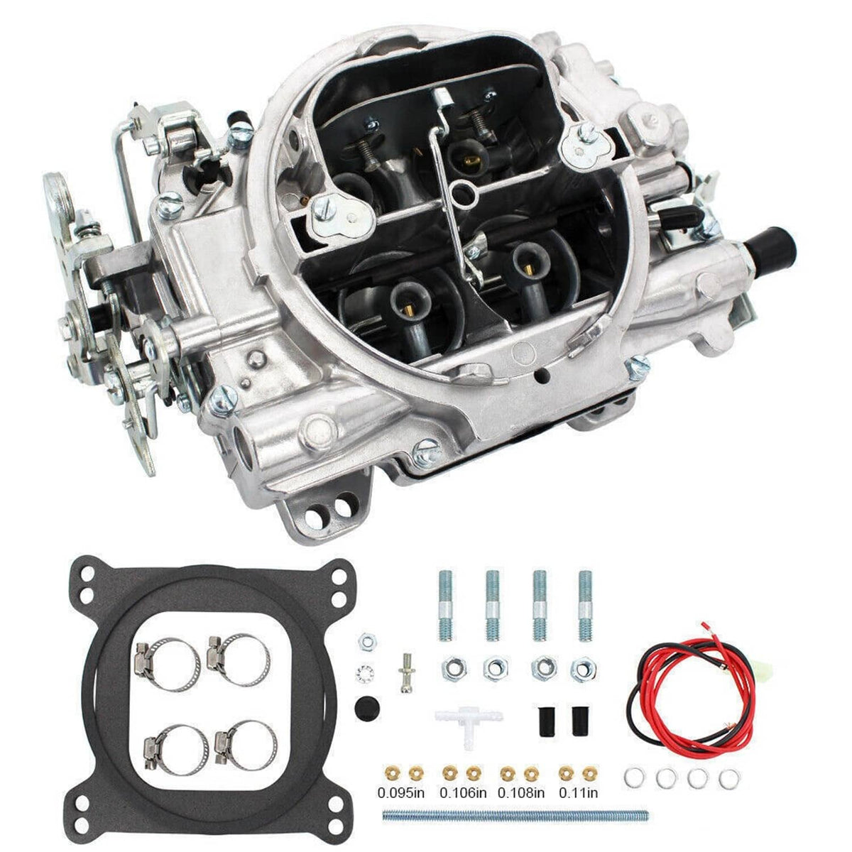 Solidspare 4 Barrel Carburetor w/Manual Electric Choke For Edelbrock 1405 Performer 600 CFM