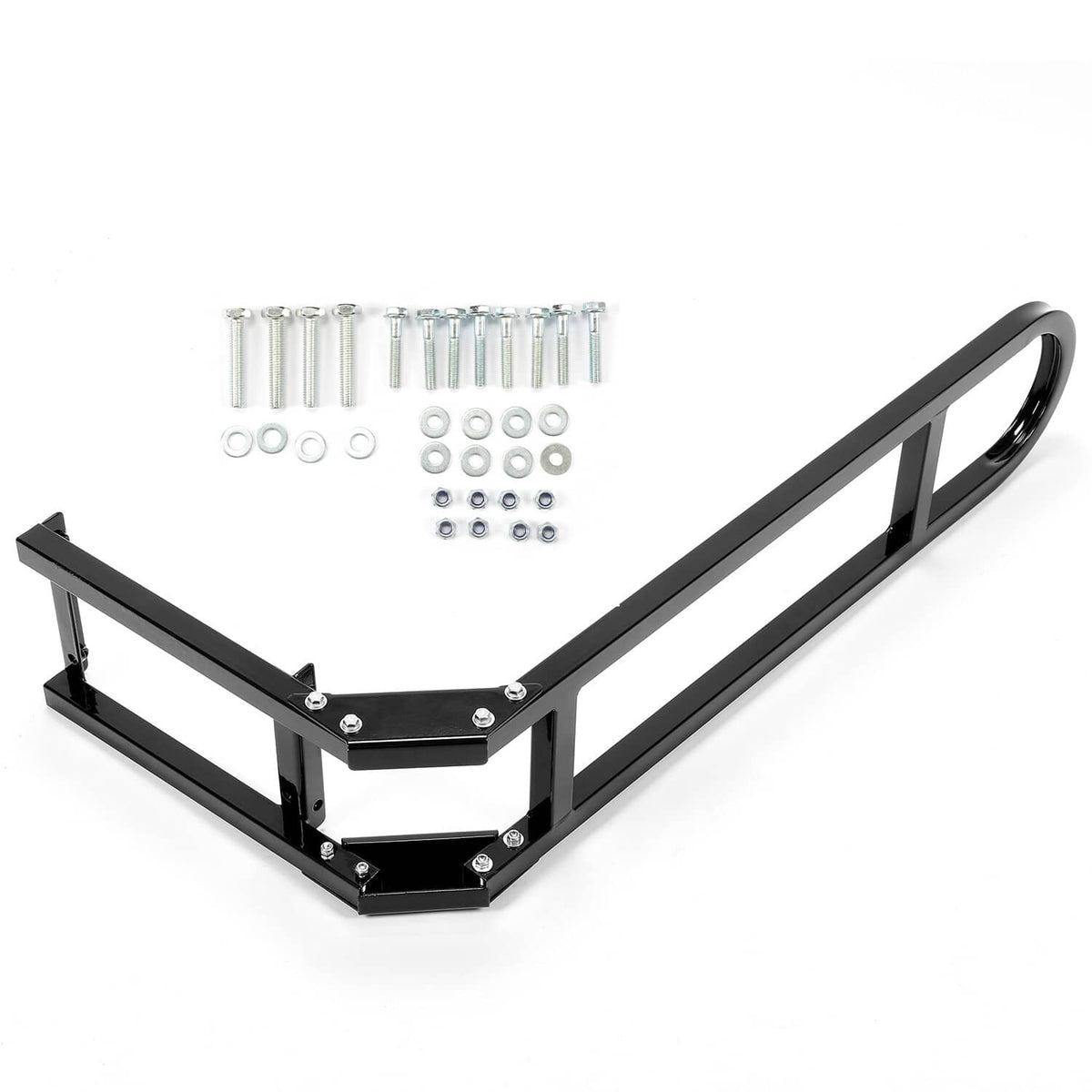 Solidspare Rear Flip Seat Kit for EZGO Golf Cart TXT model (Black) with Grab Bar Handle