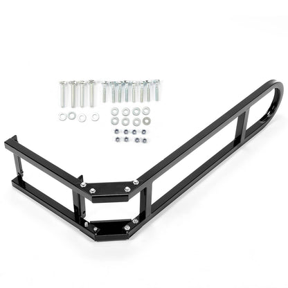 Solidspare Rear Flip Seat Kit for EZGO Golf Cart TXT model (Black) with Grab Bar Handle