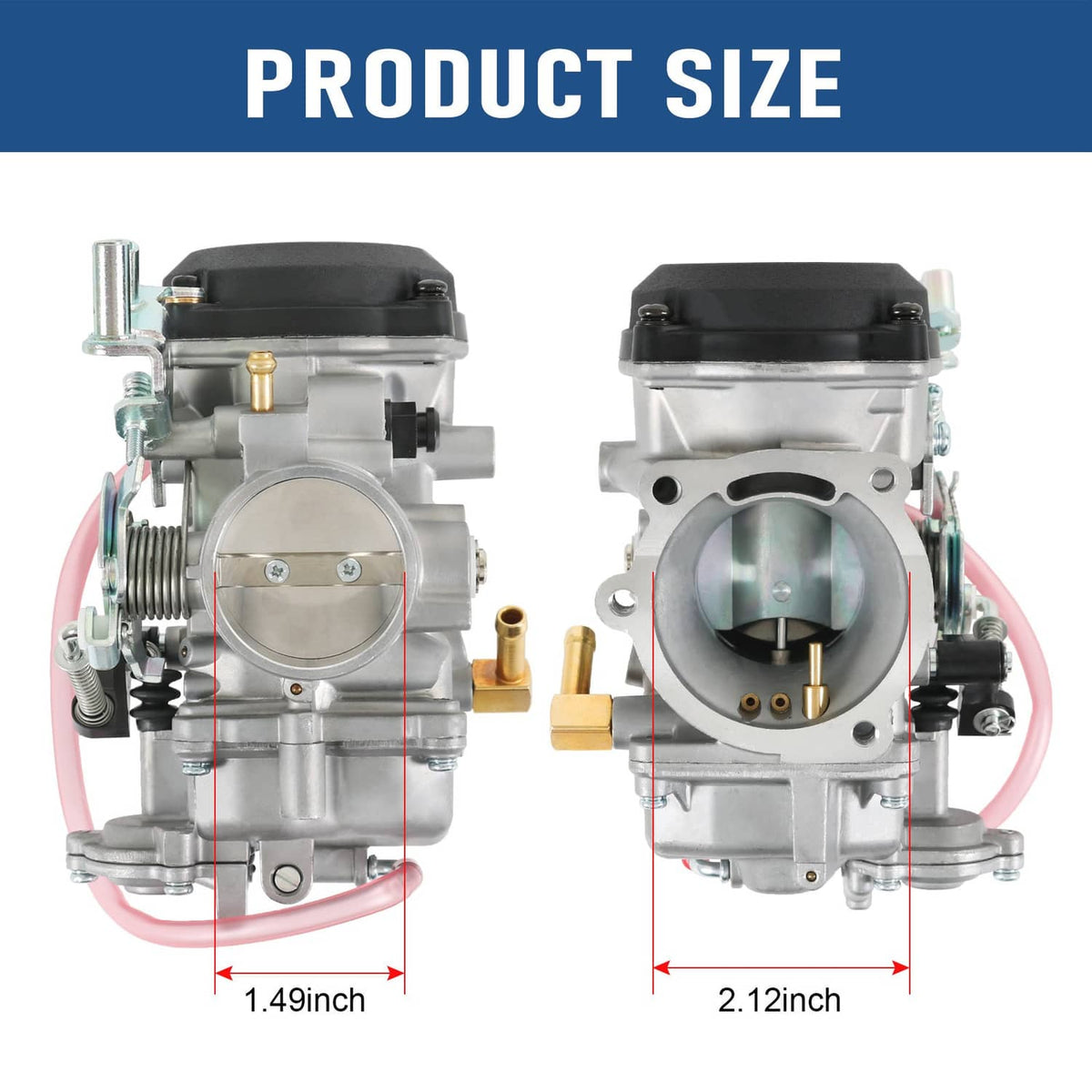 Solidspare Carburetor Carb Set for Harley Davidson Glide Sportster 40mm CV40 XL883 27490-04