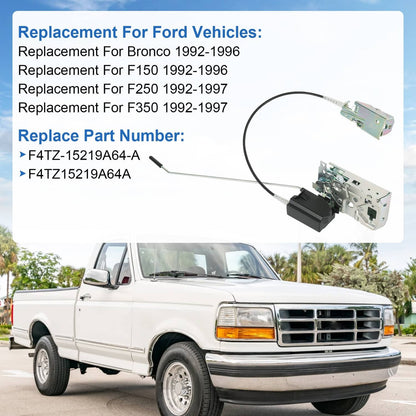 Solidspare Front Left & Right Door Lock Latch with Cable & Rod Kit for 92-97 Ford F-Series