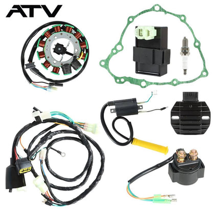 Solidspare Wire Harness Ignition Coil CDI Stator Gasket For Honda 400EX TRX400EX 1999-2004