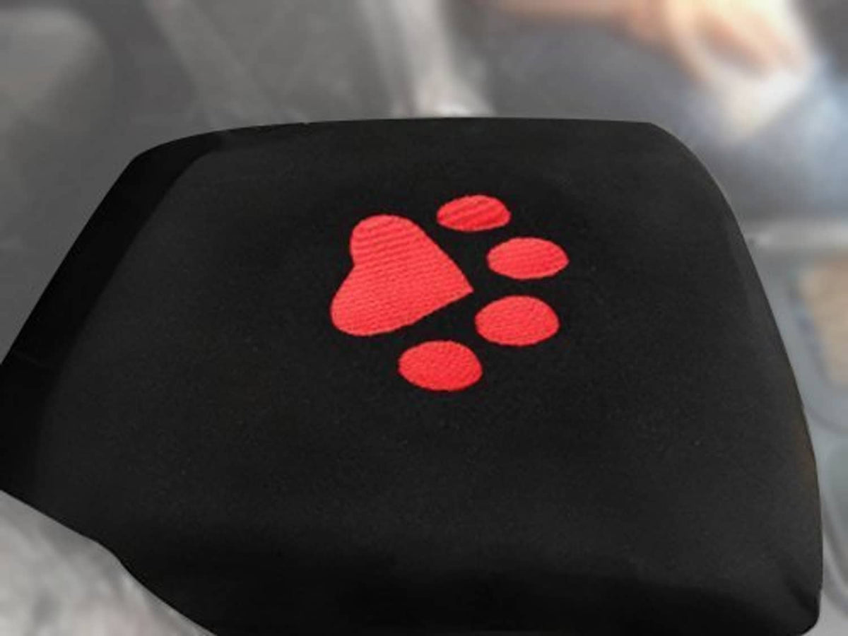 Solid Spare Center Armrest Console Cover Dog Paw Fits For Dodge Ram 1500-5500 Pickup Trucks