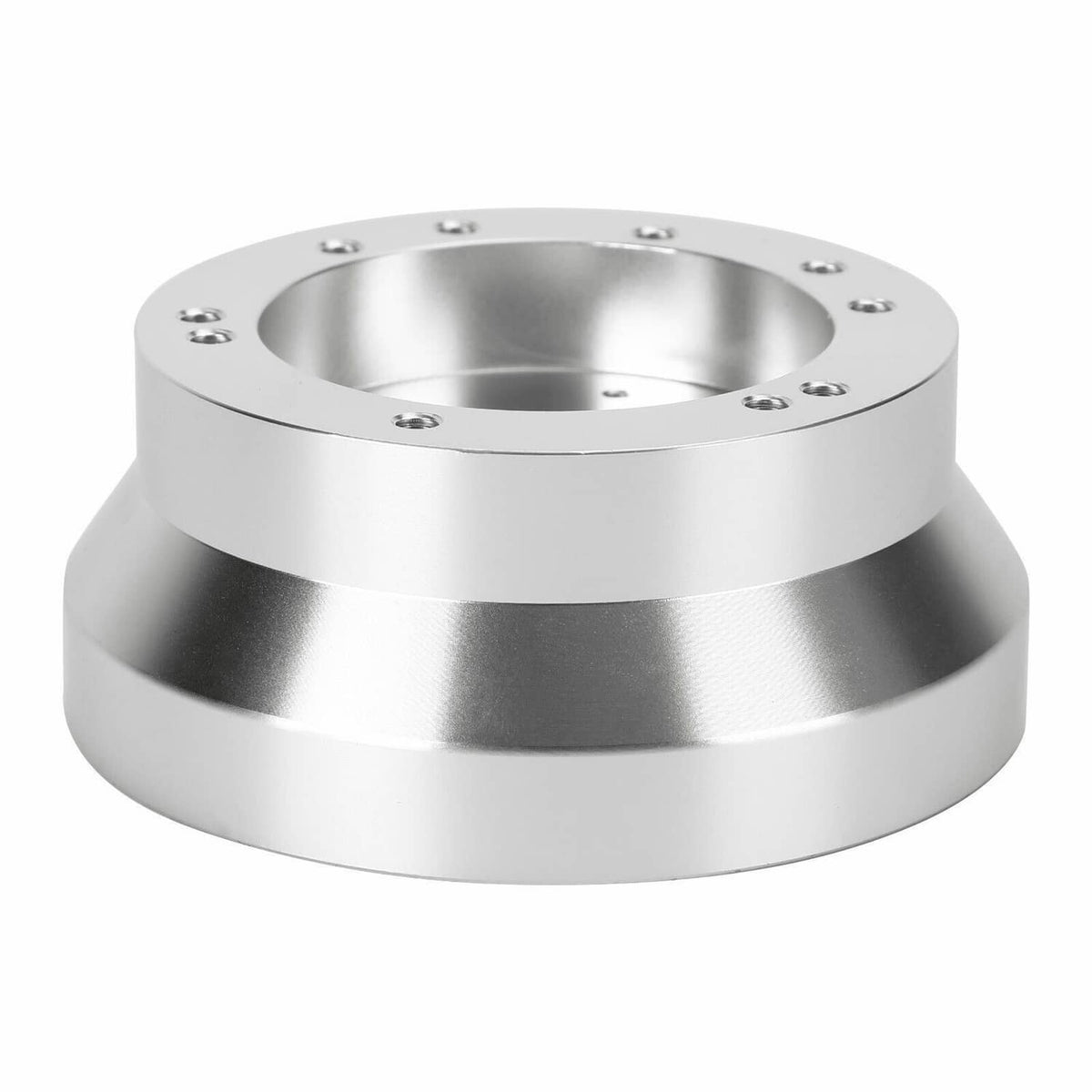 Solidspare Silver 5 & 6 Hole Steering Wheel Polished Hub Adapter For GM Chevy Aluminum