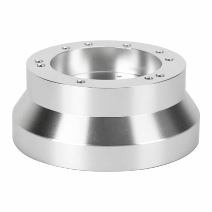 Solidspare Silver 5 & 6 Hole Steering Wheel Polished Hub Adapter For GM Chevy Aluminum