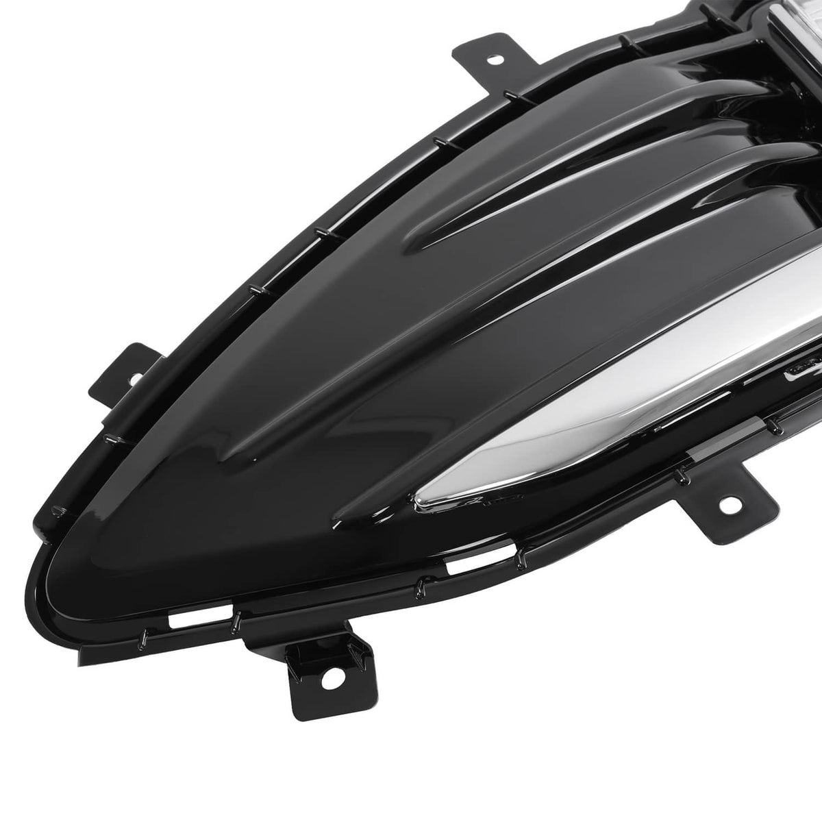 Solid Spare 2PCS For Ford Edge 2019-2024 LED Front Bumper Fog Lights Lamp w/ Cover Bezel Kit