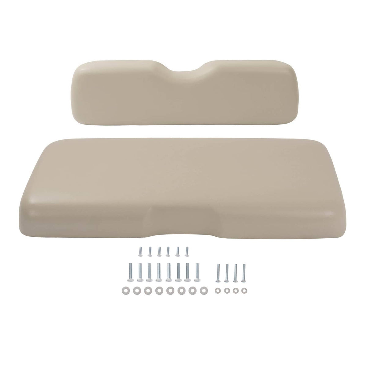 Solidspare For EZGO RXV 2008-Up Models Stone Golf Cart Front Seat Cushion Bottom Backrest