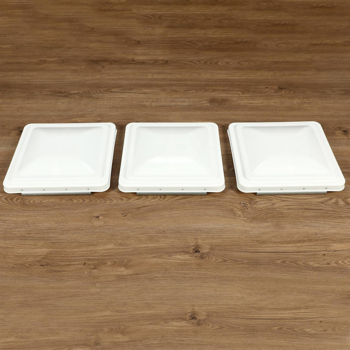 Solidspare (3) pcs White 14" X14" RV Roof Vent Cover Trailer For fresh air construction