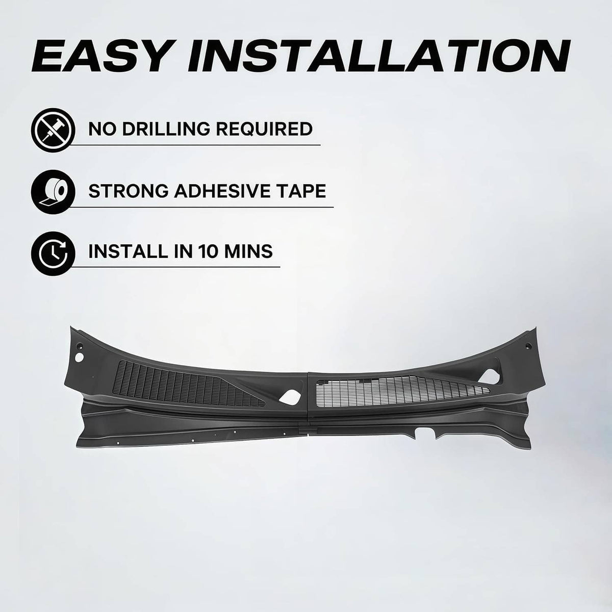 Solidspare Wiper Cowl Panel For Ford F250 F350 2008-2010 7C3Z-25022A69-AA 7C3Z-25022A68-AA
