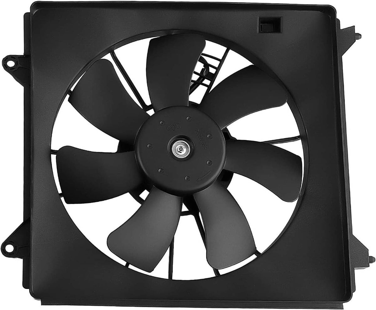 Solidspare 2Pcs A/C Condenser Radiator Cooling Motor Fan For 2013-2017 Honda Accord Touring