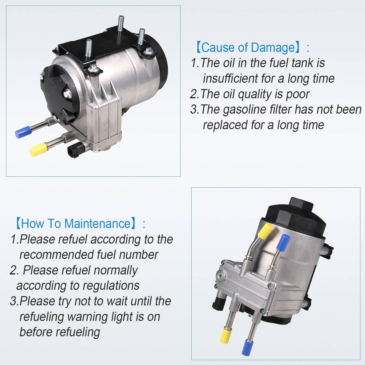 Solidspare Fuel Pump Assembly 6C3Z-9G282-C PFB-101 for Ford F250 F350 F450 F550 Super Duty