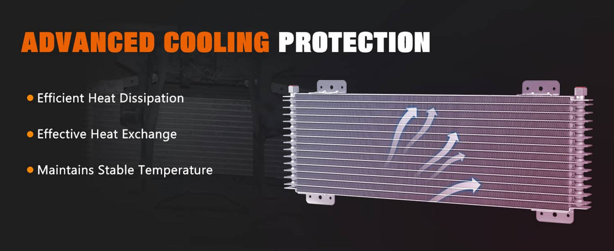 Solidspare LPD47391 For Tru-Cool 40,000 40k GVW Transmission Oil Cooler Low-Pressure Drop