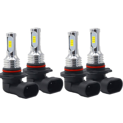 Solidspare 9005 9006 LED Headlights Kit Combo Bulbs 6500K High Low Beam Super White Bright