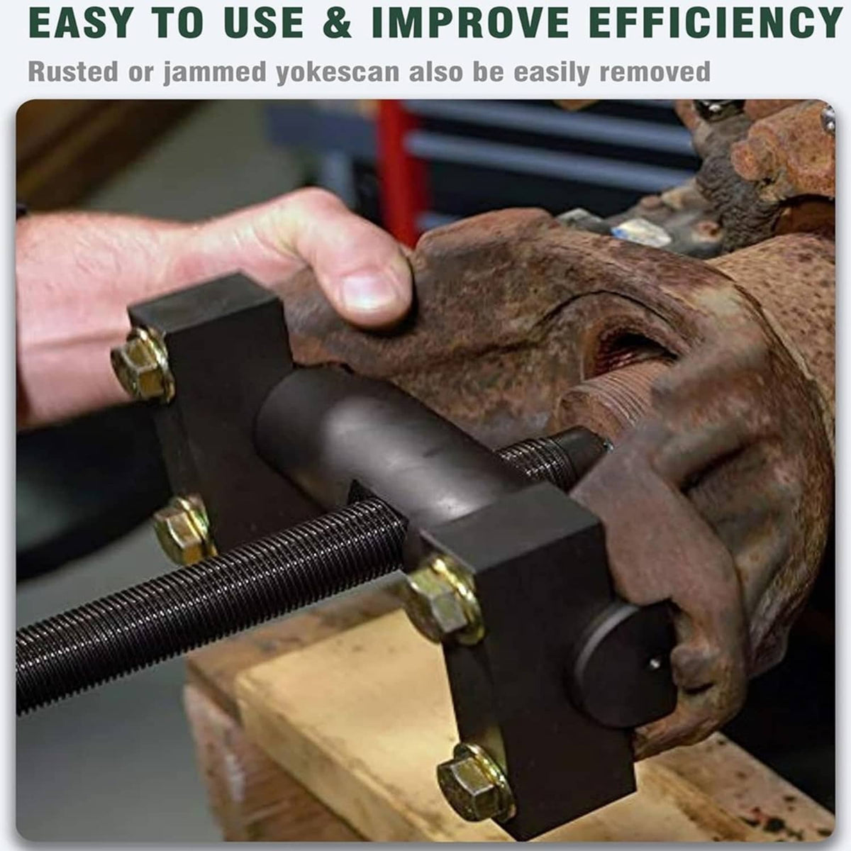 Solidspare 10803 Heavy Duty Yoke Puller Tool For Semi Trucks, Class 6-8 Trucks & Equipment