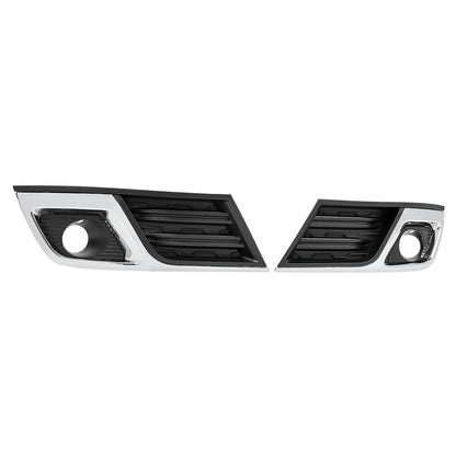 Solid Spare Fog Light Cover Bezel Trim Left & Right Black & Chrome For Chevy Traverse 13-17