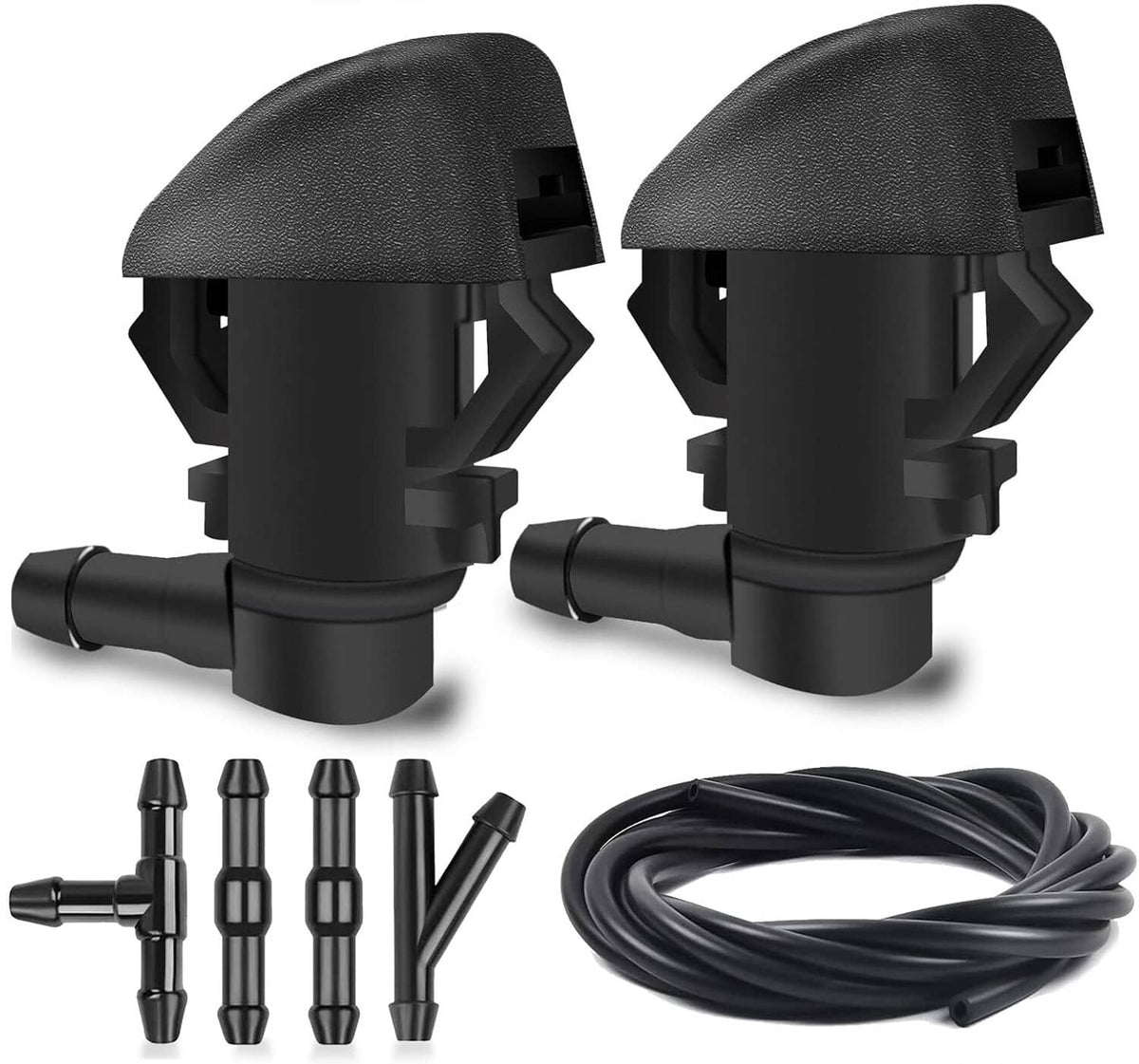 Solidspare Windshield Hood Nozzle Wiper Spray Kit For Honda Pilot 2009-2015 76810-SZA-A01ZA