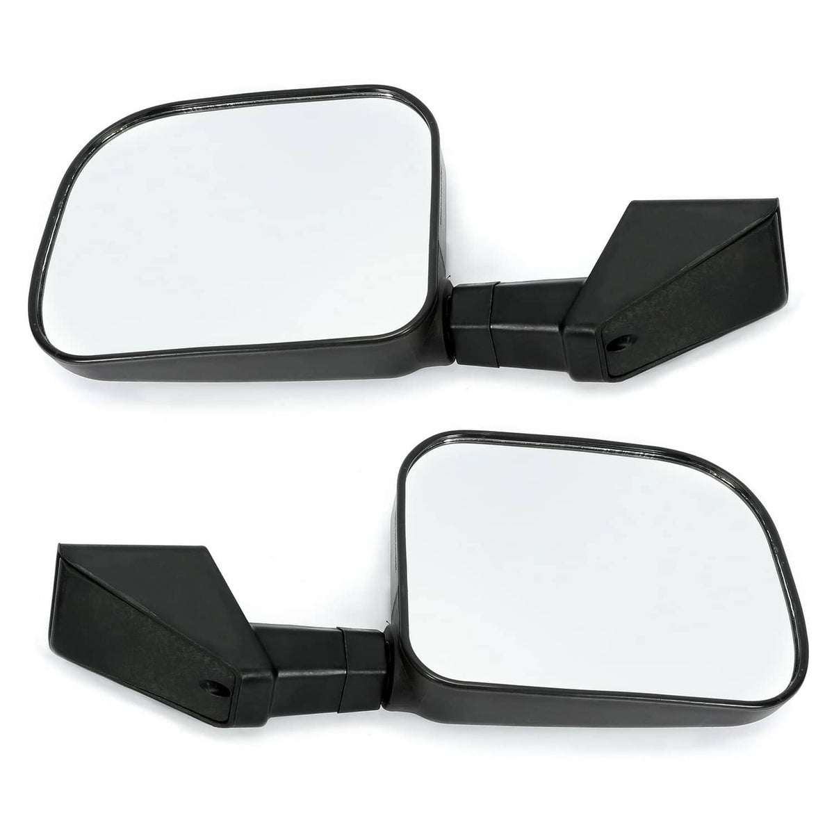 Solid Spare Black Tubular Trail Door With Side Mirror For 1976-1995 Jeep CJ7/YJ Wrangler 2DR