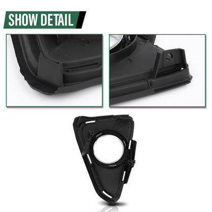 Solid Spare Fit For 2016 2017 2018 Toyota RAV4 Front Bumper Fog Light Cover Bezel Right Side