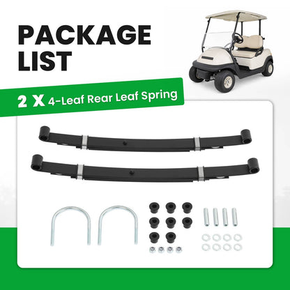 Solidspare 4 Leaf Rear Leaf Spring Kit For Club Car Precedent 2004+ Onward 2017+ #102509301