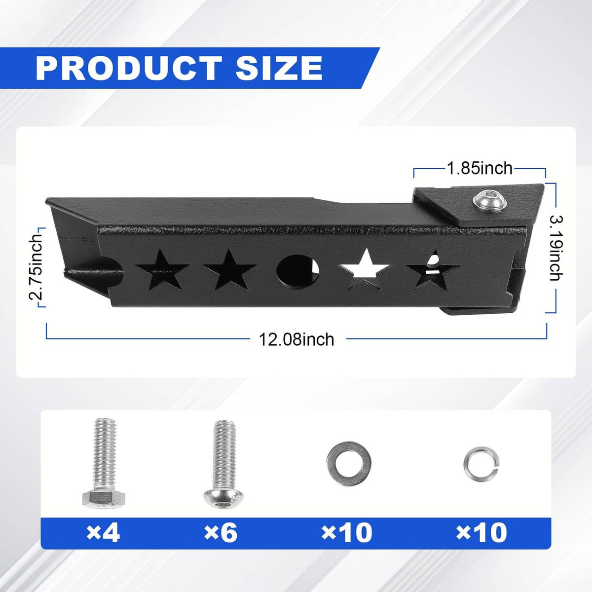 Solidspare For 1997-2006 Jeep Wrangler TJ Rear Tailgate Door Hinge Mounting Set 2Pcs