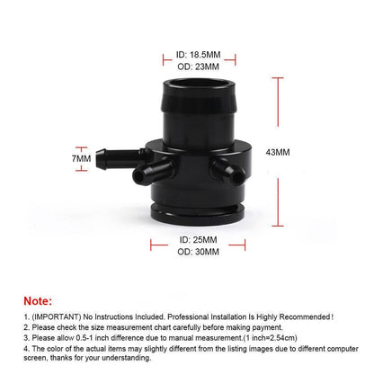 Solidspare For VW Audi 2.0T FSI TSI MK5 GTI A3 A4 Turbo Boost Tap Vacuum Sensor Adapter