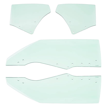 Solid Spare Fits Chevy Chevelle Malibu 2Door 1970-1972 Quarter Side Door Window Glass 4Pcs
