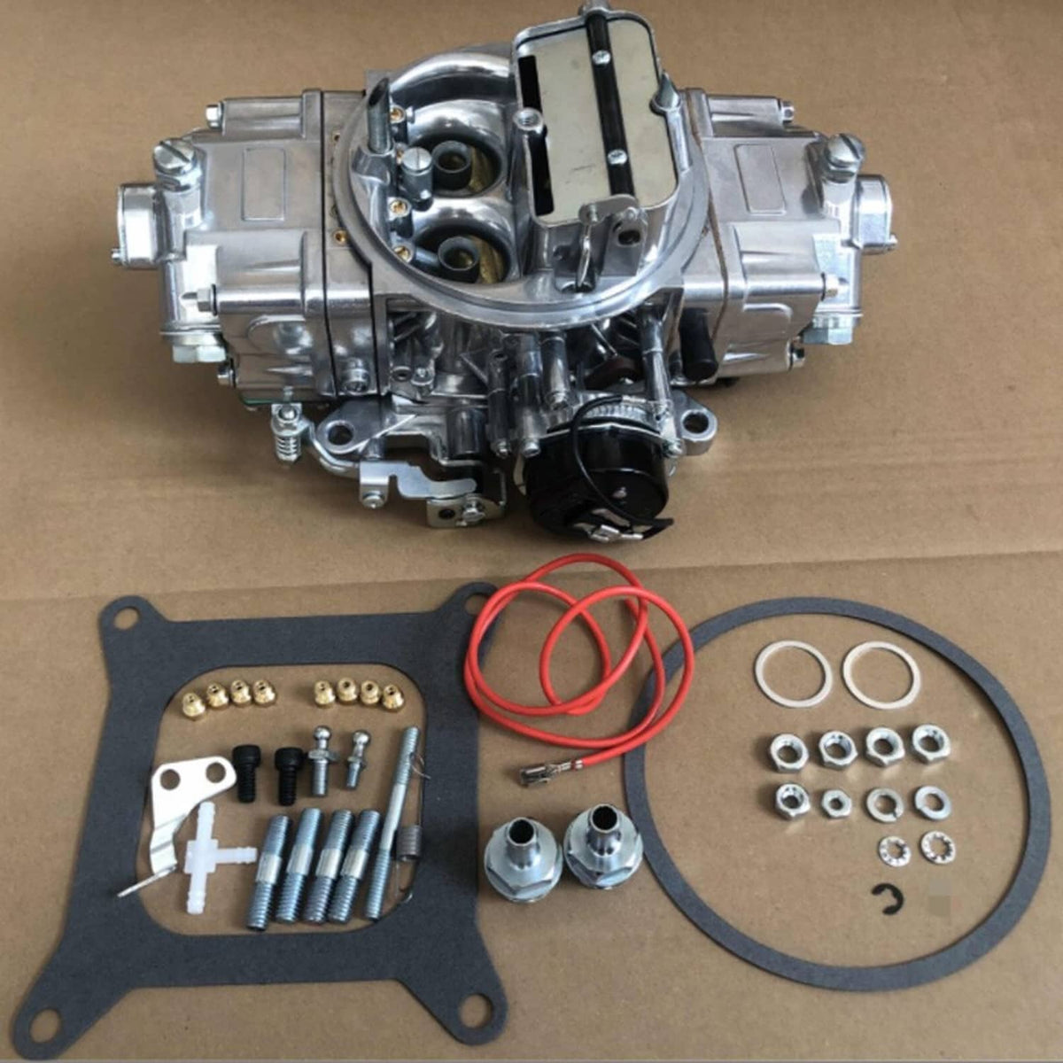 Solidspare New 4 Barrel For 650 CFM Holley Brawler Double-Pumper Carburetor Electric Choke