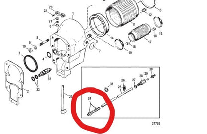 Solid Spare NEW REPLACEMENT QUICKSILVER 22-815956A1 Speedometer Coupling Connector KIT Alpha