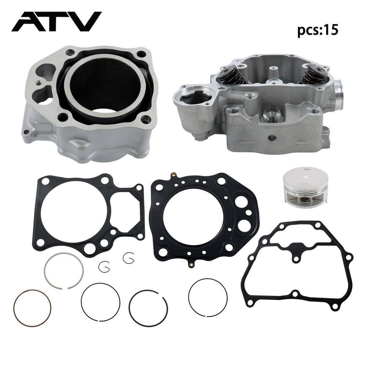 Solidspare For Honda TRX420 09-24 12200-HP7-A01 Rebuild Kit Gaskets  Cylinder Head Assembly