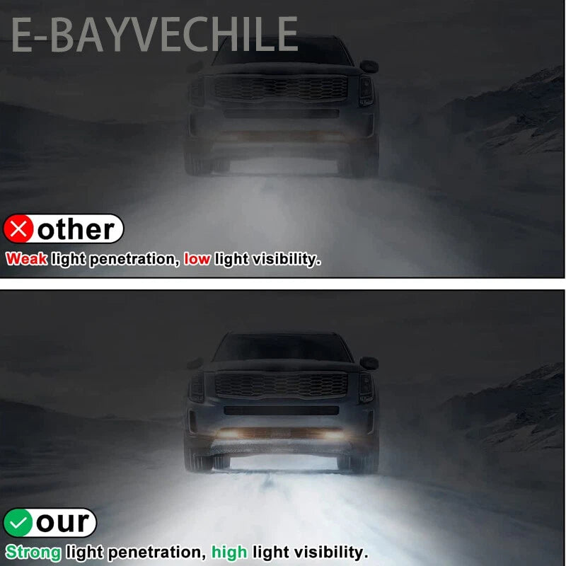 For 2016-2023 Toyota Tacoma SR SR5  TRD Fog Lights Bumper Lamps Clear Lens Pair