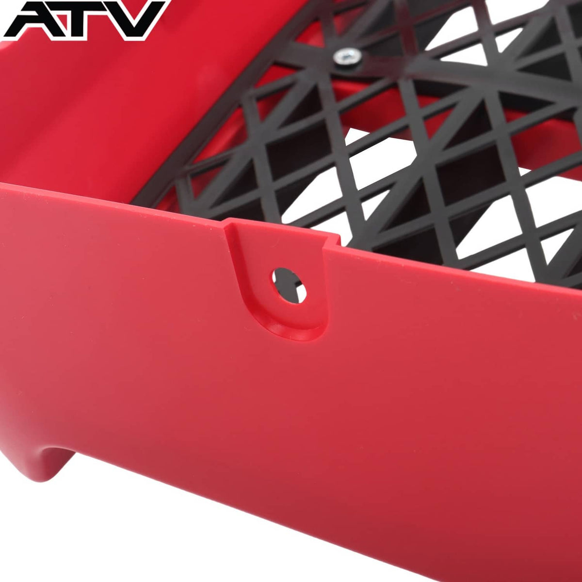 Solidspare Tank Side Outer Plastic Covers Integrated Red Grill For Yamaha Banshee 350 1991